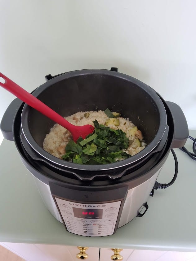 instant pot risotto cooked