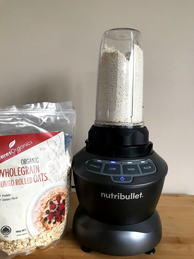 oat flour with a nutribullet